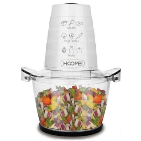 Mixer Tritatutto Elettrico Da Cucina In Vetro Lame Inox W Hm