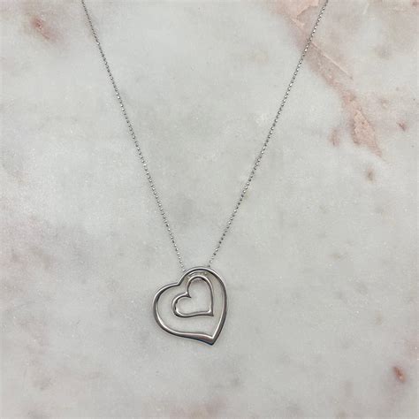 Double Floating Heart Necklace - Best of Everything | Online Shopping