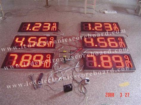 8.88 9 / 10 Led Gas Price Display , Digital Gas Station Price Signs ...