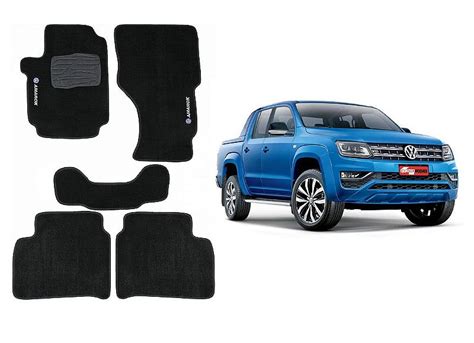 Tapete Amarok em carpet preto 5 peças Casa dos Acessórios