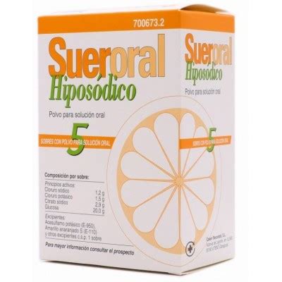 SUERORAL HIPOSODICO 5 SOBRES POLVO PARA SOLUCION ORAL NuestraFarma