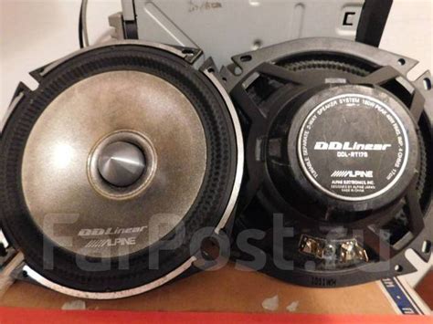 Колонки Alpine DDL-RT17S, широкополосные, среднечастотные, 17 x 17 см ...