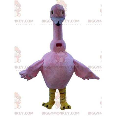 Flamingo BIGGYMONKEY™ mascot costume, bird Sizes L (175-180CM)