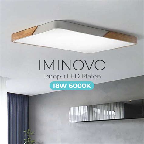 IMINOVO Lampu Plafon LED Modern Ceiling Light 18W 30x5 Cm Cool White