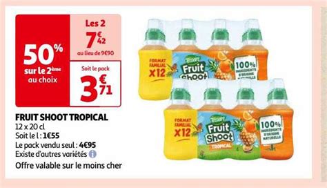 Promo Fruit Shoot Tropical Chez Auchan Icatalogue Fr