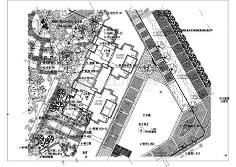 南方某住宅小区景观绿化种植施工图纸住宅小区土木在线