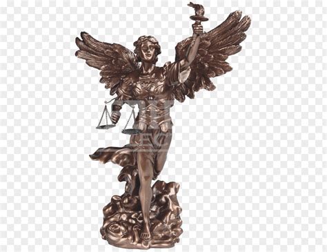 Angel Gabriel Bronze Sculpture Michael Uriel Archangel PNG Image - PNGHERO