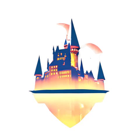 Hogwarts Castle at Night Graphic · Creative Fabrica