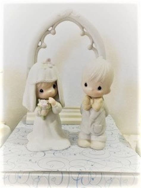 Precious Moments Bride And Groom W Wedding Arch Etsy