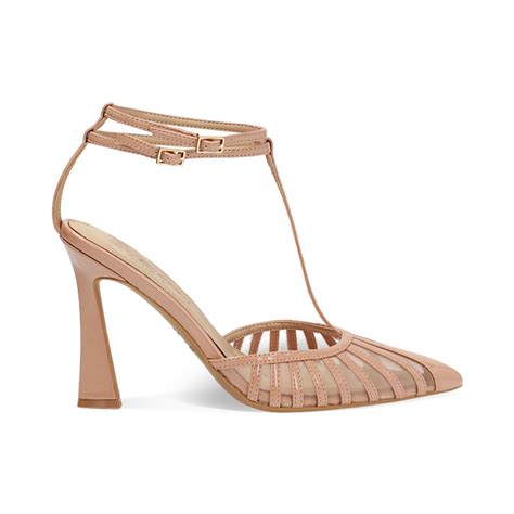 Décolleté slingback donna nude con T bar tacco 9 5 cm Primadonna Collection