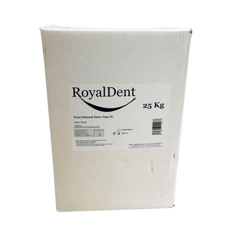 Yeso Natural Royal Dent 25 Kg Tipo Iv Royal Dent Royal Dent