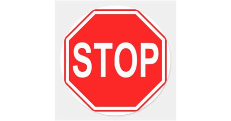 Stop Sign stickers | Zazzle