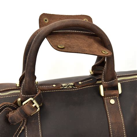 Brown Leather Holdall | Men & Women's Vintage Bag | SANTIAGO | EIKEN