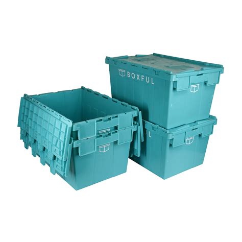 Large Heavy Duty Stackable Nestable Moving Turnover Packaging Plastic