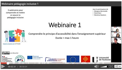 Pédagogie inclusive 3 webinaires L atelier du formateur