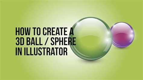 How To Create A 3d Ball Sphere In Adobe Illustrator YouTube