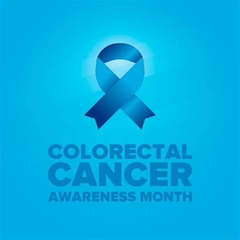 Premium Vector Colorectal Cancer Awareness Month Control And