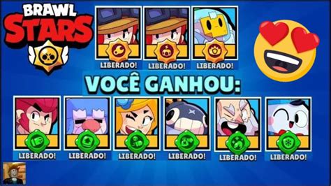 Brawl Stars Abrindo Baus Ganhei 3 Poderes Estrela 6 Poderes Acessório