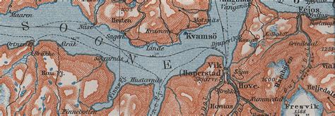 CENTRAL SOGNEFJORD topo-map. Leikanger Sogndal. Norway kart. BAEDEKER ...