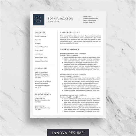 10 Best Etsy Resume Templates Graphicadi