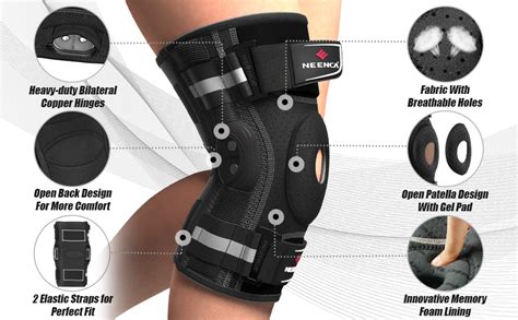 Amazon NEENCA Professional Knee Brace For Knee Pain Adjustable