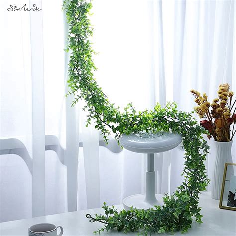 SunMade 180cm Wand Hängen Eukalyptus Girlande Reben Room Decor Greens