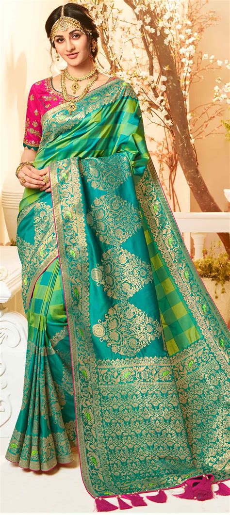 Traditional Multicolor Color Banarasi Silk Silk Fabric Saree 1640272