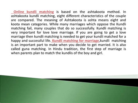 Ppt Kundli Matching For Marriage Powerpoint Presentation Free