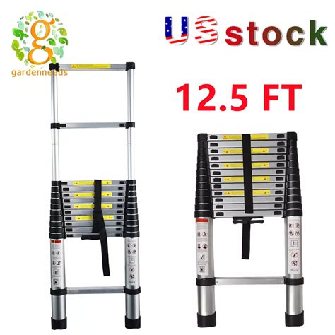 Yesker Telescoping Ladder Aluminum Telescopic Extension