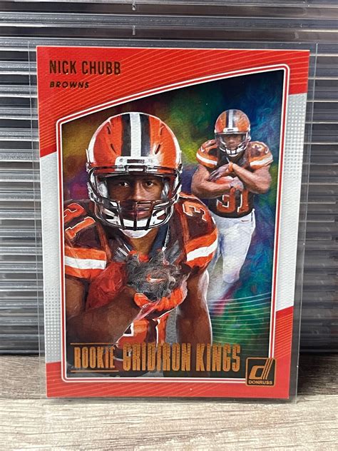 Panini Donruss Rookie Gridiron Kings Nick Chubb Rgk Rookie Rc