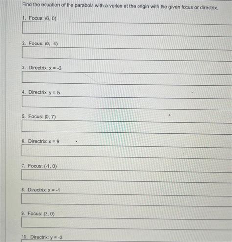 Solved Find the equation of the parabola with a vertex at | Chegg.com