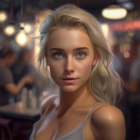 Premium Ai Image Beautiful Blonde Cinematic Light Background Image Ai Generated Art