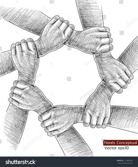 Hands Drawing Conceptual. Vector Illustration - 112882054 : Shutterstock