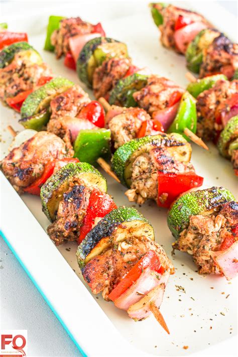 Grilled Mediterranean Chicken Kabobs Flavor Quotient