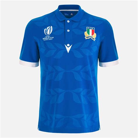 Rugby World Cup Italia Rugby Home Cotton Replica Shirt Macron