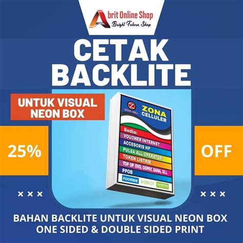 Jual Cetak Backlite Banner Backlite Neon Box Shopee Indonesia