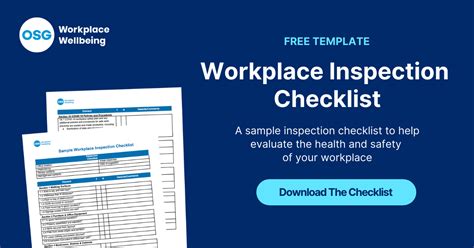 Inspection Checklist Osg