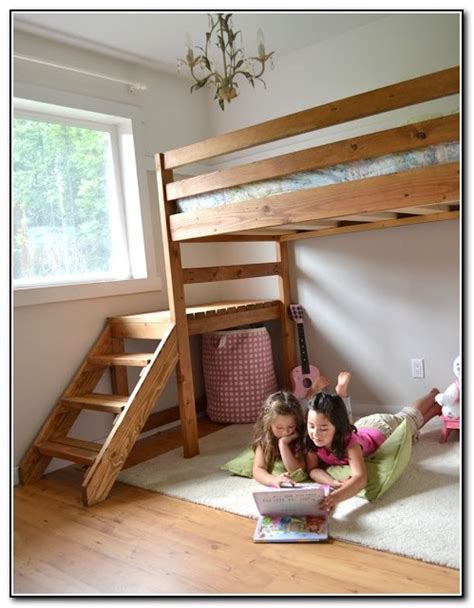 Loft Bed With Stairs Plans Free - Beds : Home Design Ideas #1aPXGg4QXd13378