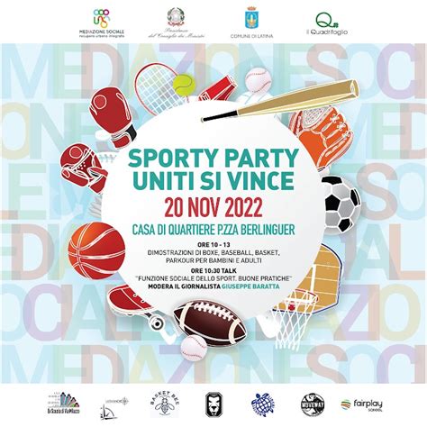 SPORTY PARTI A LATINA ECCO IL PROGRAMMA Latina TU