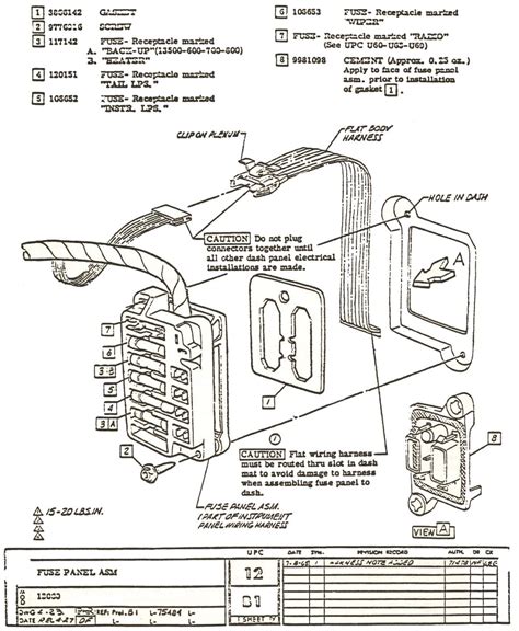 1968 Chevelle Fuse Box Diagram