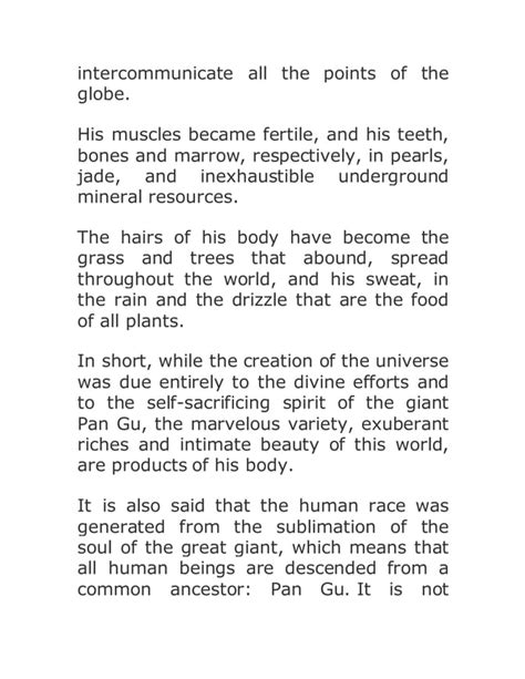 Pan Gu The Creator Of The Universe Chinese Myth Of Creation Pdf