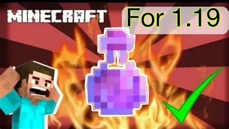 How To Make Fire Resistance Potion For Minecraft 119pe Java Bedrock Youtube