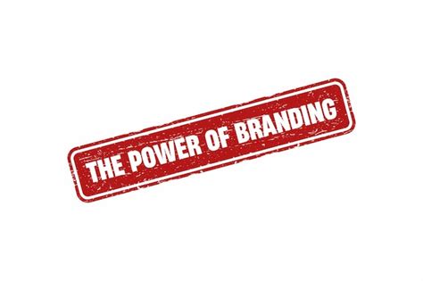 Premium Vector The Power Of Branding Square Grunge Stamp