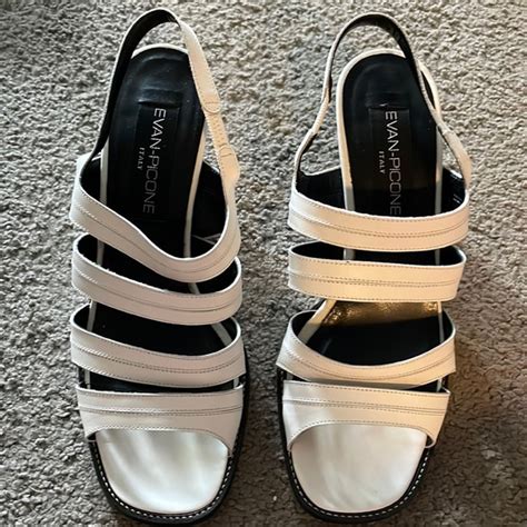 Evan Picone Shoes Womens Size Vintage White Sandals Poshmark