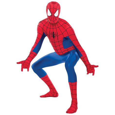 Men's Disney Marvel Spider-Man Peter Parker Blue/Red Jumpsuit with Mask ...