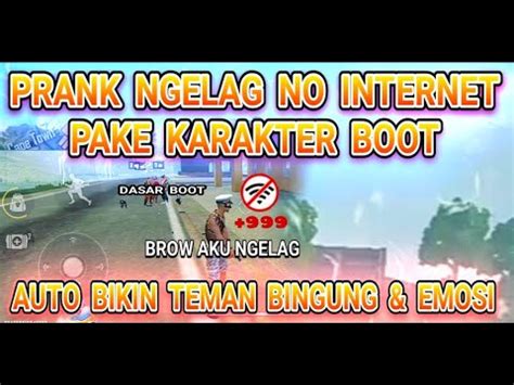 PRANK NGELAG DI RANK CLASH SQUAD PAKE KARAKTER BOOT CUMA SENDIRIAN