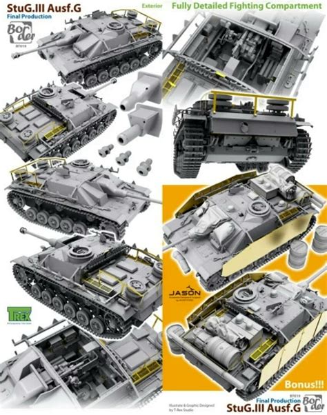 StuG III Ausf G Late Prod W Full Interior Plastic Model Tank Vehicle