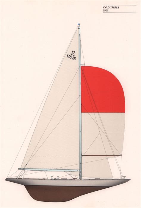 Americas Cup Columbia 1958 New York Yacht Club John Gardner 1971