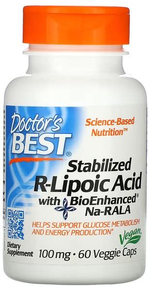 Doctor S Best Stabilized R Lipoic Acid With Bioenhanced Na Rala Buy