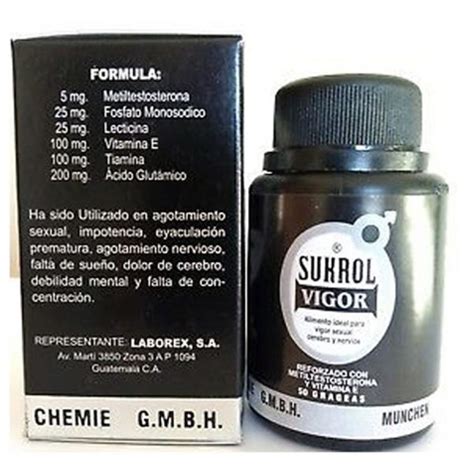 Sukrol Vigor Potencializador Masculino Naturista Con Grageas